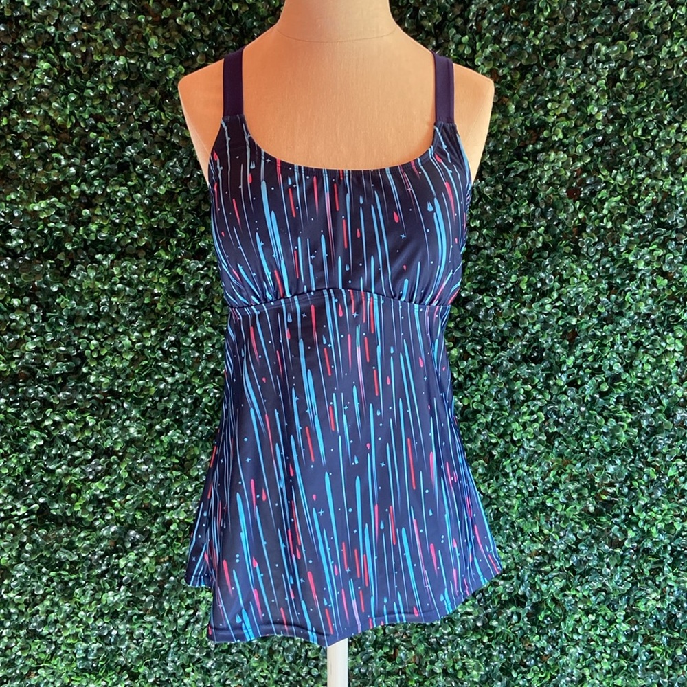 🍓$5 Pick!🍓 Modest Tummy Control Racerback Tankini Top - Picture 4 of 5